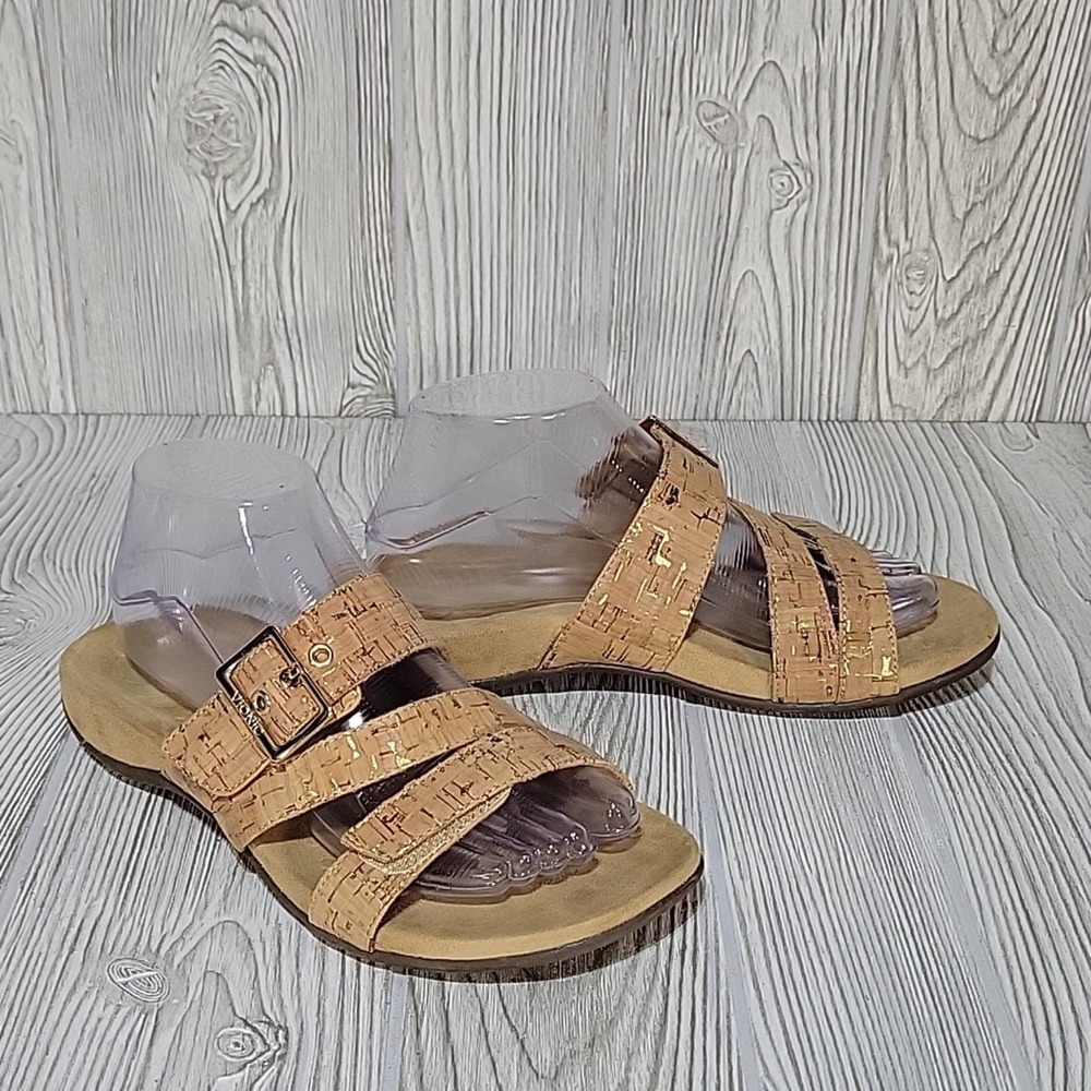 Vionic Skylar Cork Strap Sandals, Women's 7 Wide